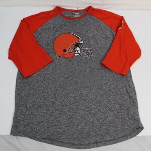 Cleveland Browns Nfl Majestic Long Sleeve Tshirt Mens Size 2XL
